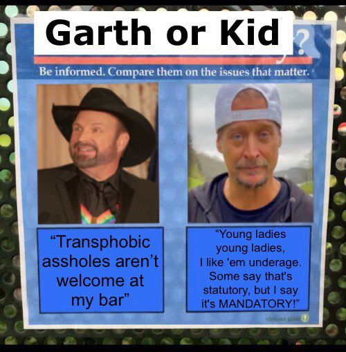 In a world full of Kid Rocks, be a Garth Brooks