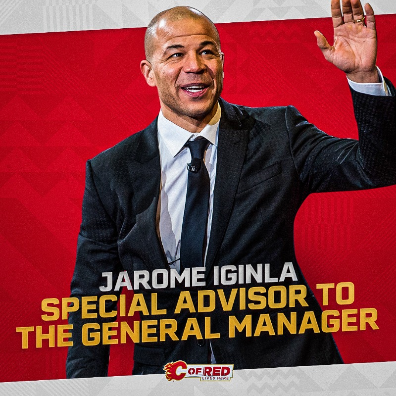 NHLFlames's tweet photo. IGGY IGGY IGGY!

Jarome Iginla is returning to the #Flames as the Special Advisor to the General Manager!