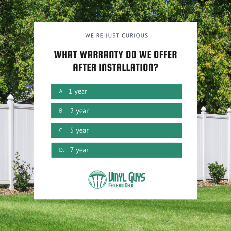 VinylGuys's tweet image. 🤗 Each deck is fitted with a warranty that backs our confidence in our work, materials, and design.

We offer a five-year labour and systems warranty. You also get the manufacturer’s warranty on materials.

#VinylGuys #VinylDecking #BigDeck #VinylDeck #YXECconstruction