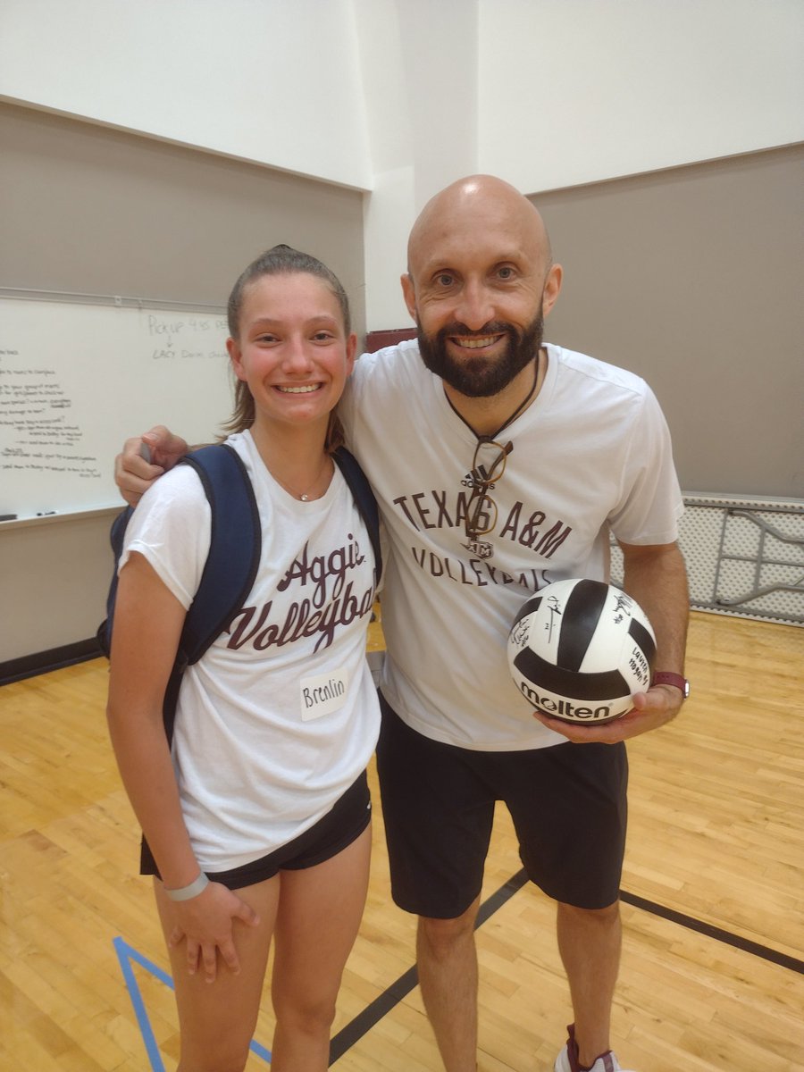 Brenlin had a GREAT day at Texas A&M volleyball camp with the new head coach Jaime Morrison.
