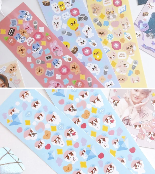 NEW IN   Scaramouche 10cm plushie  SVT/SKZ deco sticker sheets  Finally available in my sh0p~!!   RT helps a lot!!