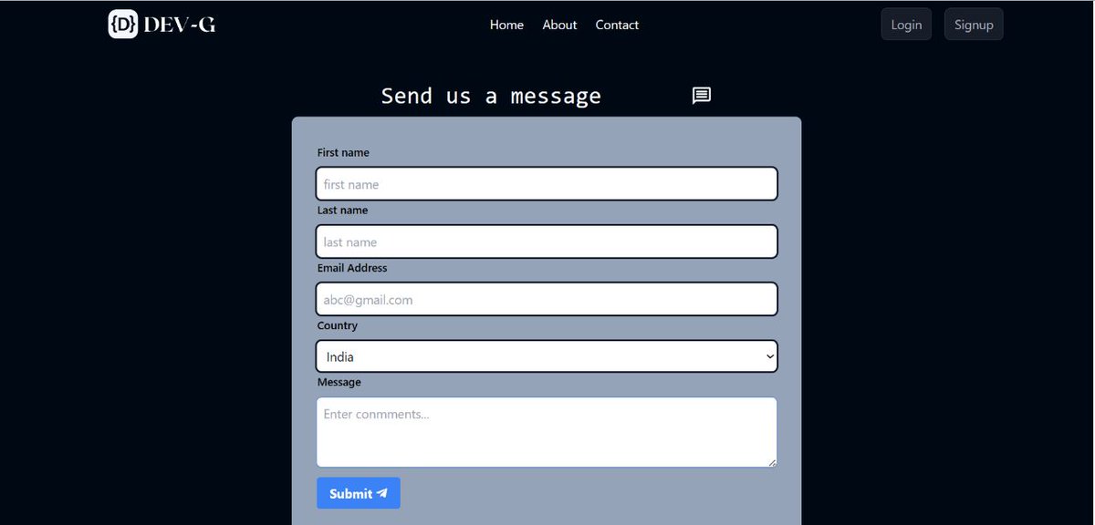 Ashubhai_01's tweet photo. #100DaysOfCode
Day 13:
✅️ Still working on my project #DevG . ( Thought it would be completed in 2 days, but not..)😅
▫️Worked on Home , Contact & About pages.
▫️Encountered with bugs, too. 😁
📌 You can have a glimpse at my Contact page. 👇
#React #webdevelopment https://t.co/Aih6Mcy46Q