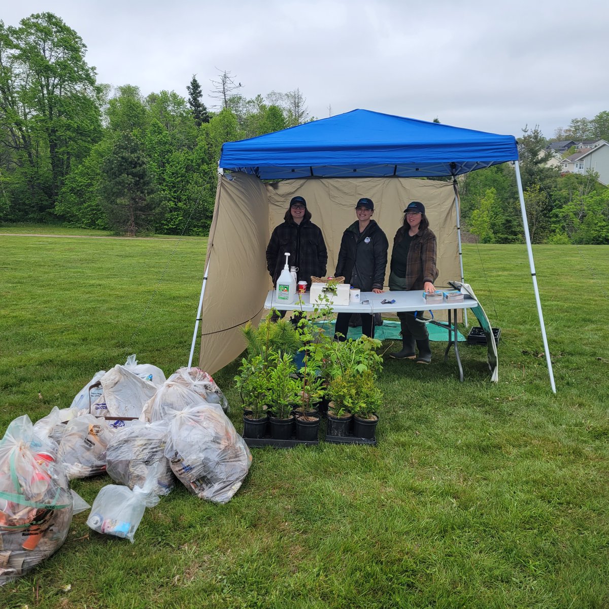 Thank you, to all who joined us at our Trees for trash event. It was a huge success, we collected 18 bags of trash and gave away 18 trees. Can’t wait to see you all again at our other events 🌲 #watershed #trees #cleanup