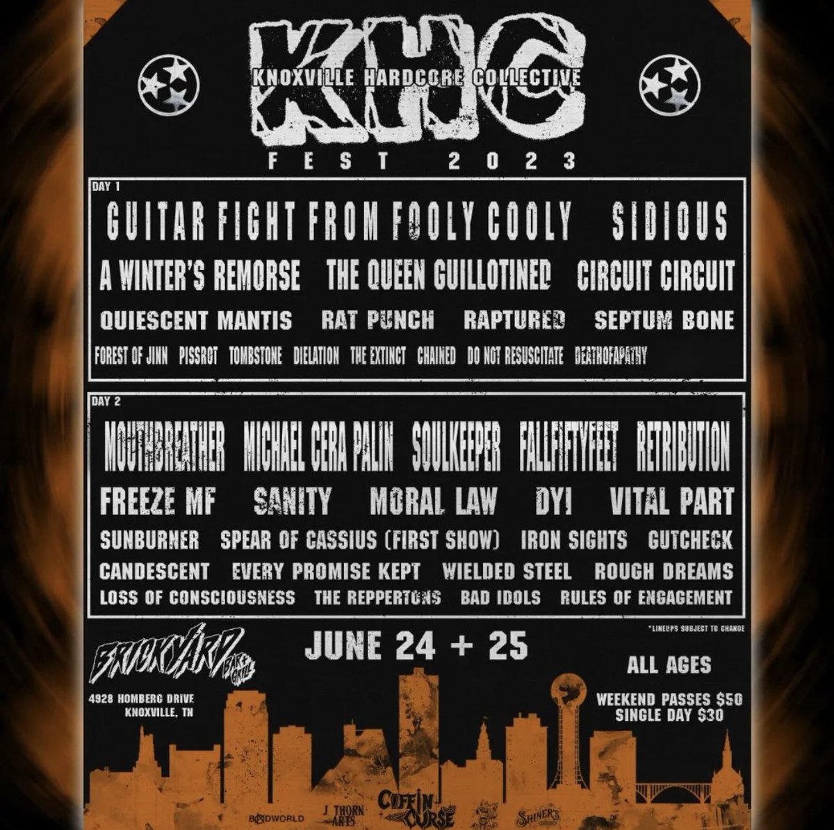 Next week, we’re rockin in Knoxville