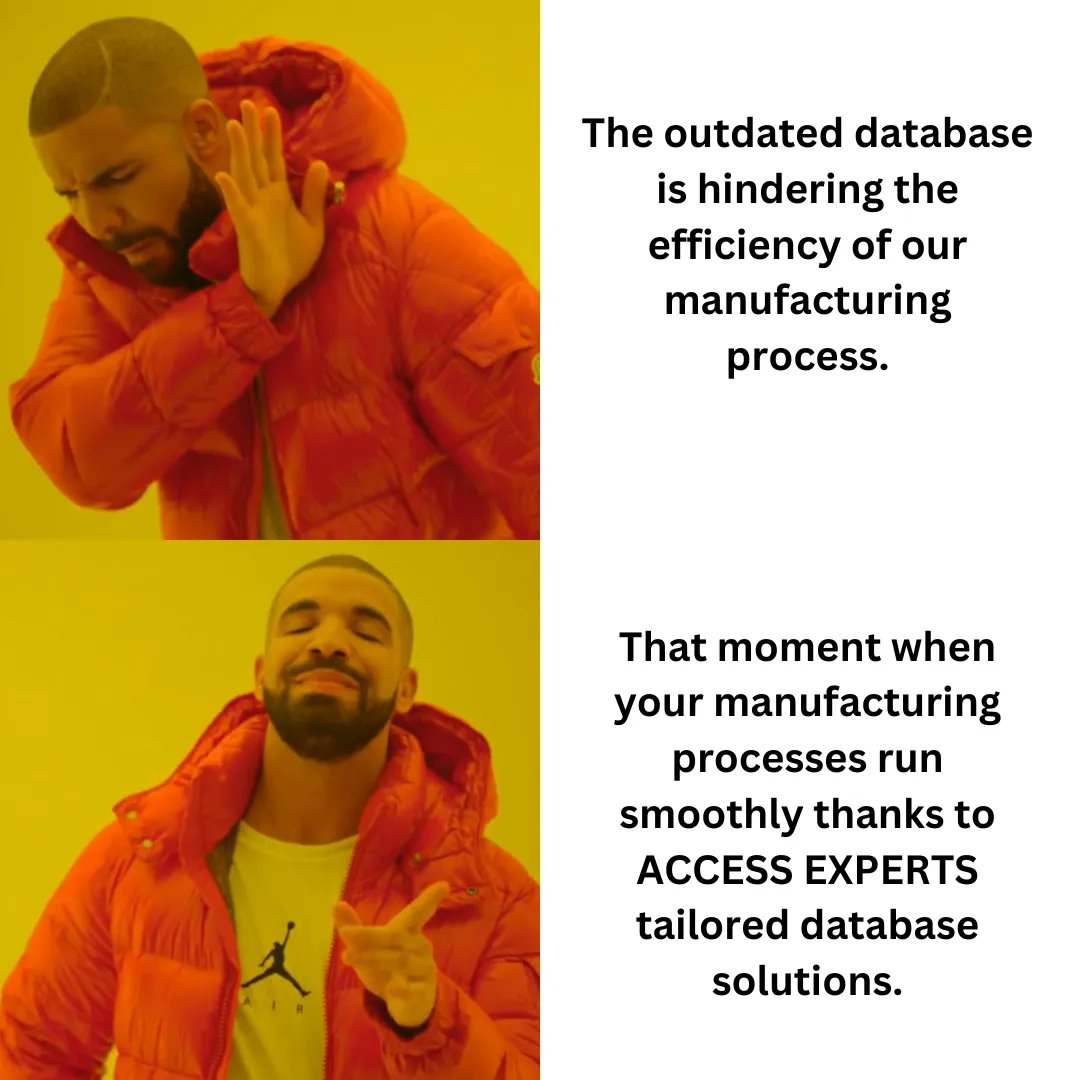jsoto22's tweet image. Elevate Your Manufacturing Processes with Our Customized Database Solutions - Rest assured, you&apos;re in the hands of experts who will make your operations run seamlessly! #Microsoft #MicrosoftDatabase #MicrosoftSpreadsheet #MicrosoftExpert #Access #AccessDatabase #AccessExperts #IT