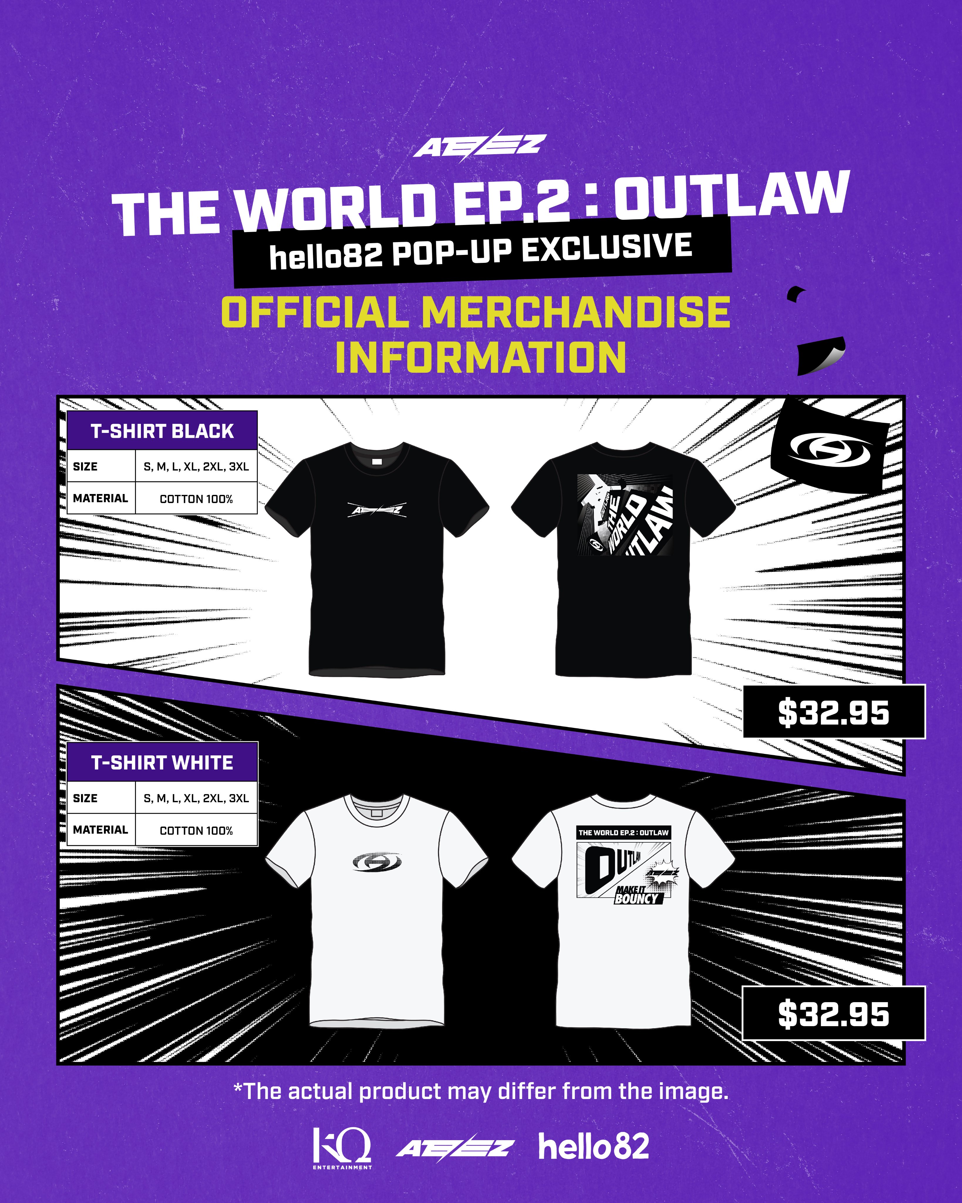 ATEEZ - ATEEZ アチズ hello82 Pop up限定 Tシャツ Sサイズの