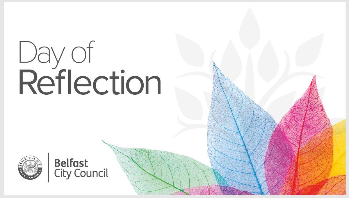 City Hall will again host a Day of Reflection on Wed 21 June, 10am-4pm.

This event provides an opportunity to reflect upon the impact of the conflict in NI. 

It'll include a short film, poetry/prose readings &amp; City Hall will be illuminated in yellow.

👉 ow.ly/mYOl50ONY3a