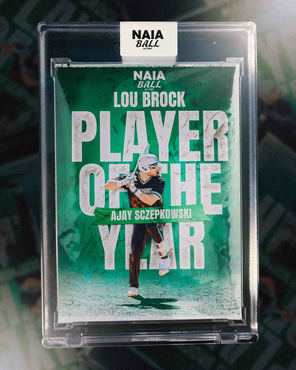 The 2023 Lou Brock Player of the Year presented by The Lou Brock Foundation is Ajay Sczepkowski #NAIABall @GGC_Baseball @GGCAthletics