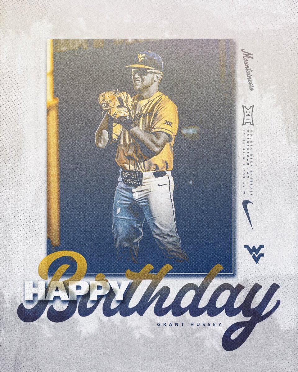 WVUBaseball's tweet photo. Happy Birthday, @Grant_Hussey616!

#HailWV https://t.co/YTGsJMIaTf