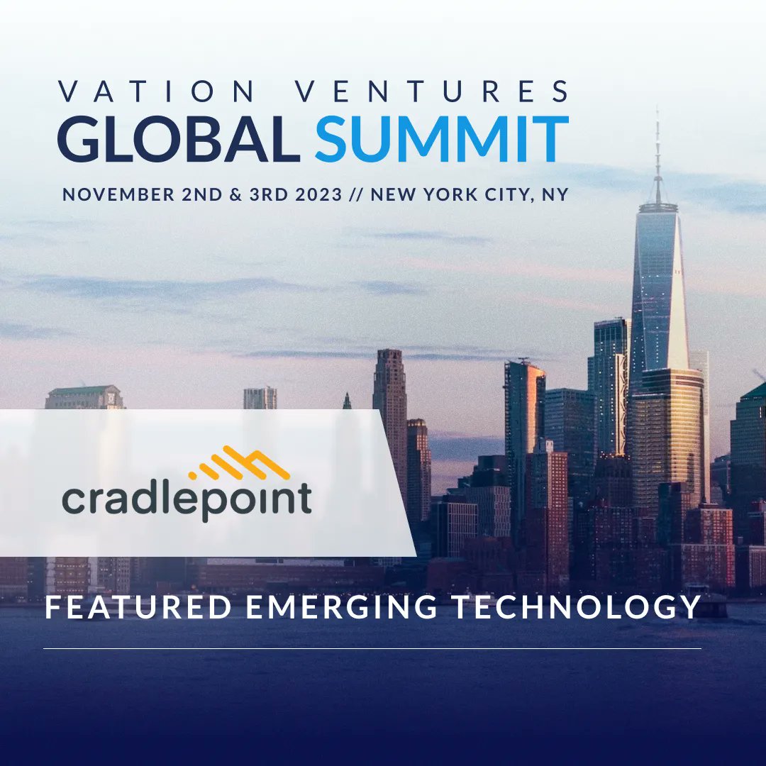 Highlighting this week: @cradlepoint 🚀 Cradlepoint will be joining us as we connect the high-tech ecosystem at the #GlobalSummit!

Hear from innovative technologies like Cradlepoint at the Emerging Technology Showcase. Secure your spot: buff.ly/3NrxjLi

#innovation