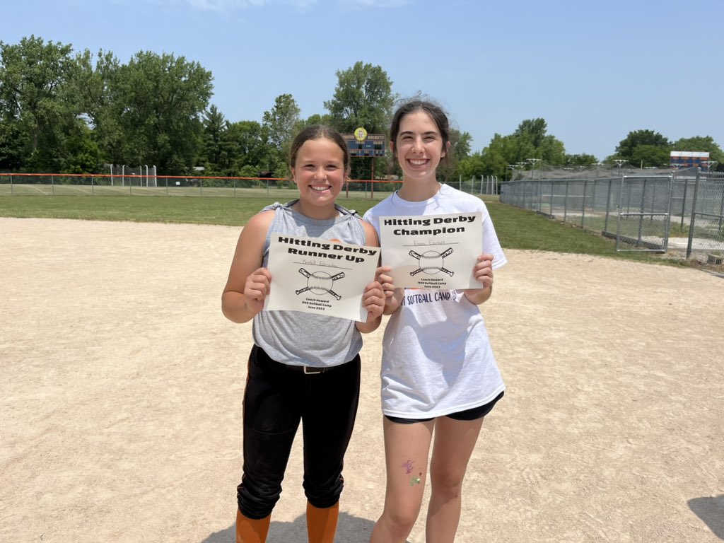 RHSRocketSball's tweet photo. Hitting Derby
3rd Grade
Champion- Caitlyn F.
Runner Up- Maevri J.
4th Grade
Champion- Maddie N.
Runner Up- Zerenity H.
5th Grade
Champion- Ella A.
Runner Up- Ella F.
6th-8th Grades
Champion- Emma E.
Runner Up- Kendall E. https://t.co/3prwT3fH0T