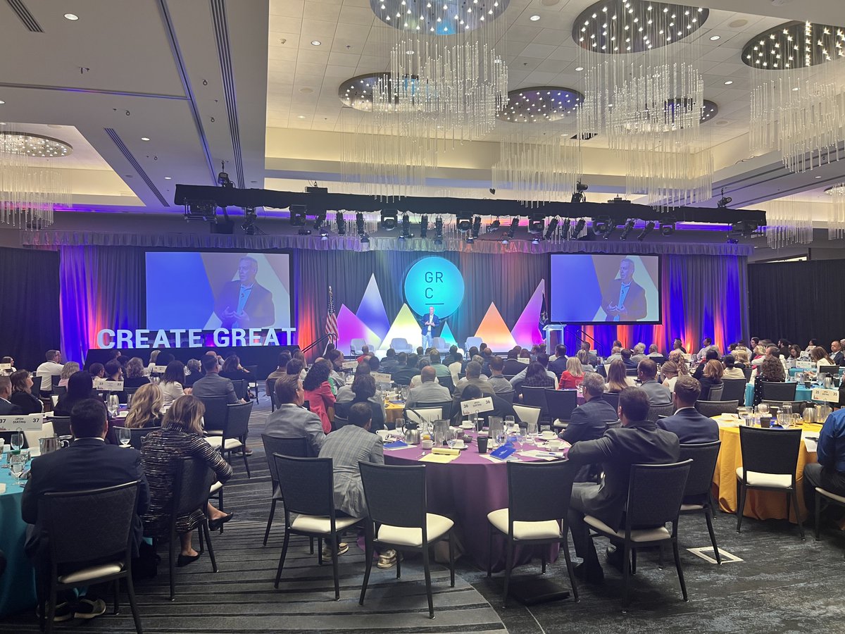 DematicAmericas's tweet photo. Today, @DematicGlobal's Mike Larsson, EVP, Americas, had the honor of speaking at the @GRChamber CEO Summit. He shared a powerful Leadership Lesson on the vital role of empathy in leadership, fostering a positive culture and driving long-term results. #Leadership #LifeatDematic https://t.co/Wk7LYGAX99