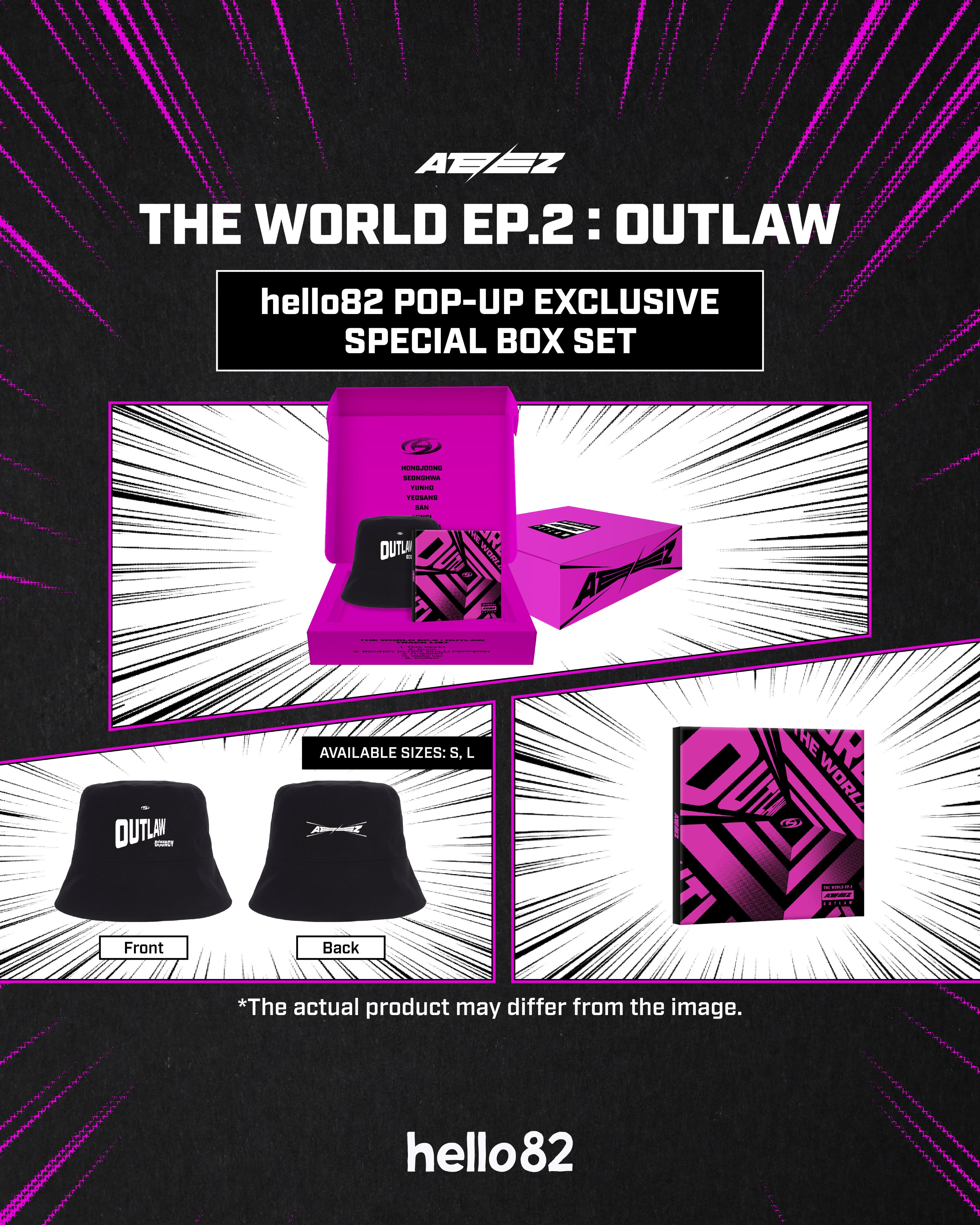 ATEEZ - THE WORLD EP.2 : OUTLAW - hello82 Exclusive