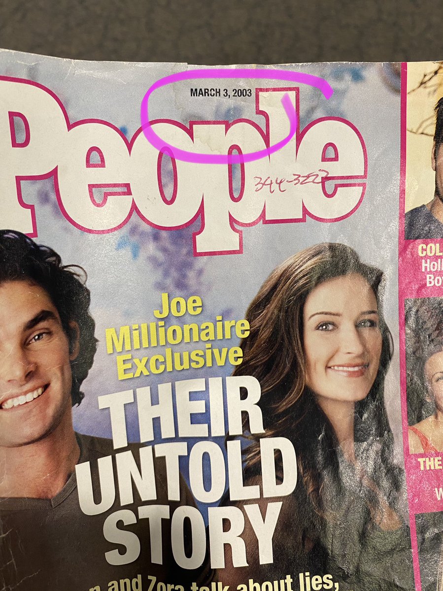 dynamite23's tweet photo. Idk how this survived all these years and through Covid at @ClevelandClinic but read a @people mag from March 2003 today! https://t.co/2ruCqSEIIi