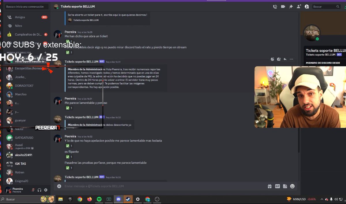 ItsRealProgamer's tweet photo. 2.2: Pereira al escuchar esto va al discord de BELLUM ya que según el "le han dicho que habrá un tiquet" y el habla con el soporte de la serie.
#Follacamiones
#Biyin
#Bellum
#Rust
#FREEFOLLACA
#FreeFollacamiones
#Xokas
#Carola
#Pereira https://t.co/kMVC9umFgb