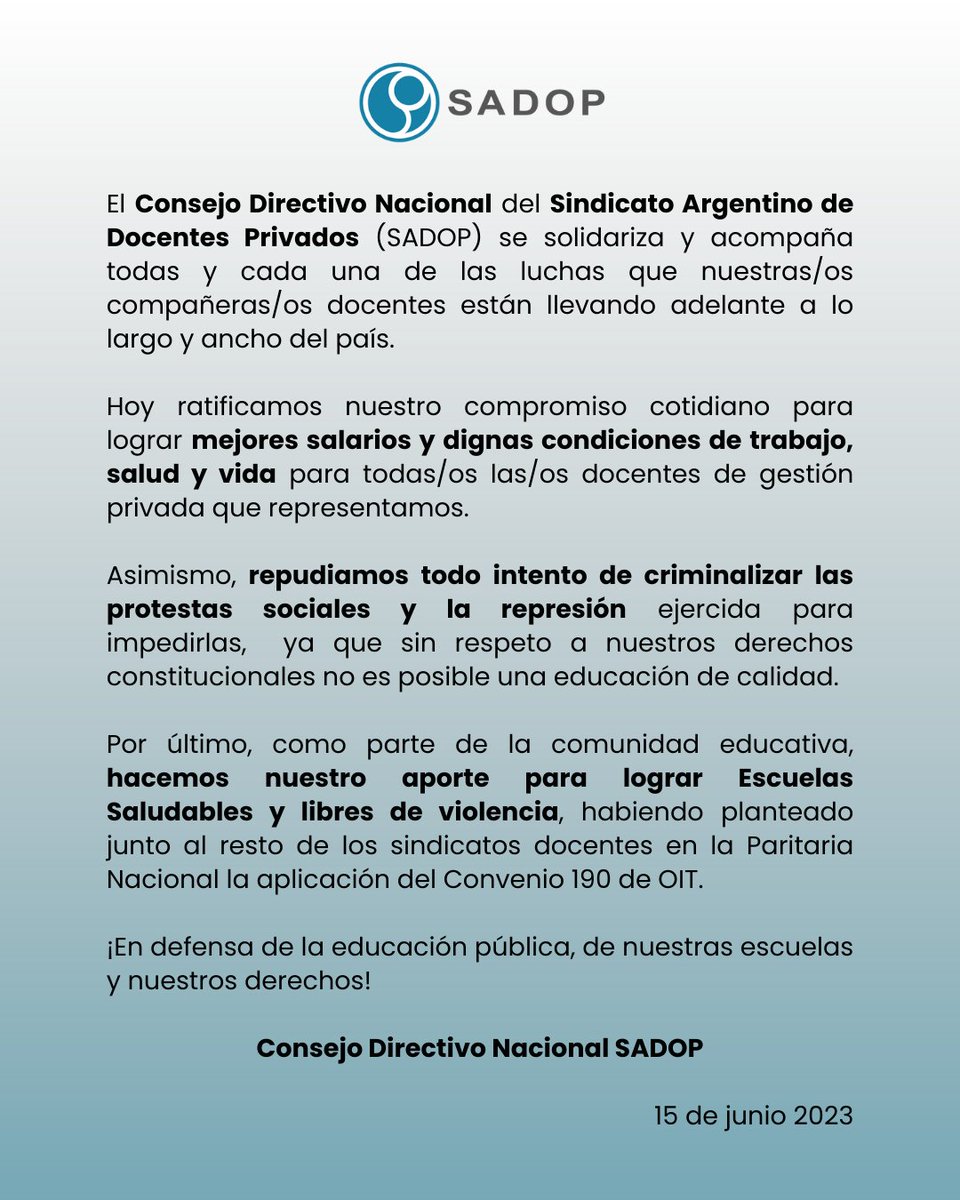 Sadop Nación tweet media