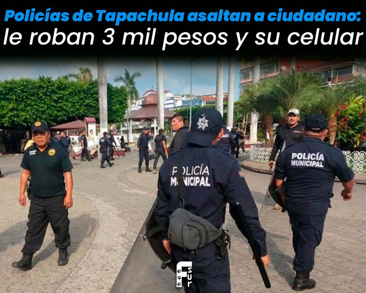 🚨😡 ¡Grave denuncia de abuso policial en Tapachula! 💰📱

Una escalofriante historia de violencia y abuso salió a la luz cuando una persona, cuya identidad se mantiene en reserva por motivos de seguridad, [1/5]
#AbusoPolicial #JusticiaParaAlberto #DerechosHumanos #NoAlaImpunidad