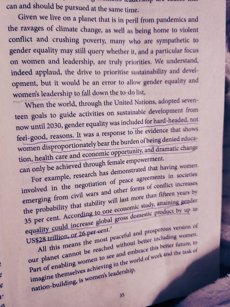 'It would be an error to allow gender equality and women leadership to be a footnote in  pertinent conversations' @NOIweala @DrJoyceBanda @JuliaGillard @EstherPassaris #womenleaders #Gender #womenempowerment