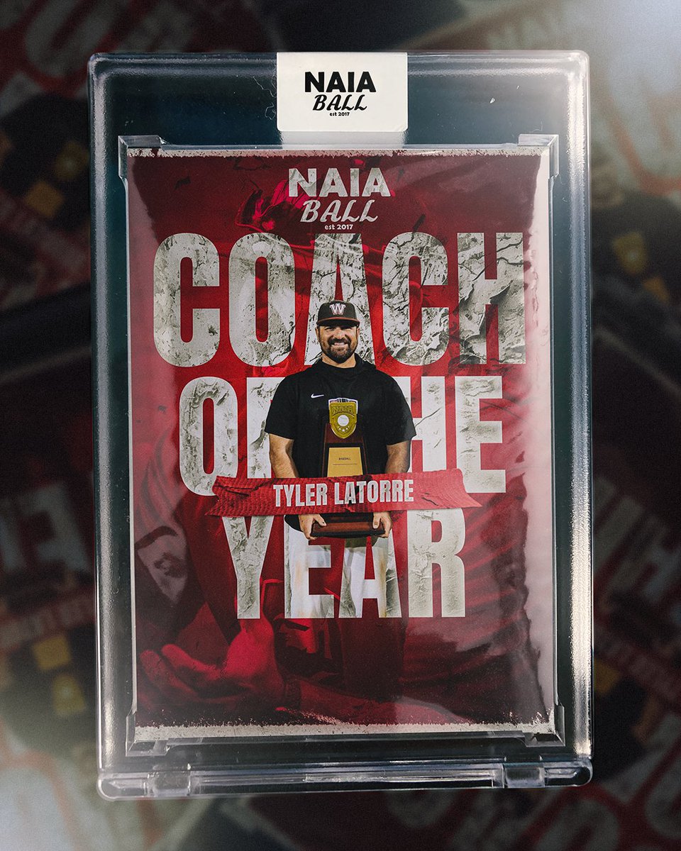 The 2023 Coach of the Year is Westmont's Tyler Latorre! #NAIABall <a href="/WestmontSports/">Westmont College Athletics</a> @WestmontBSEBall