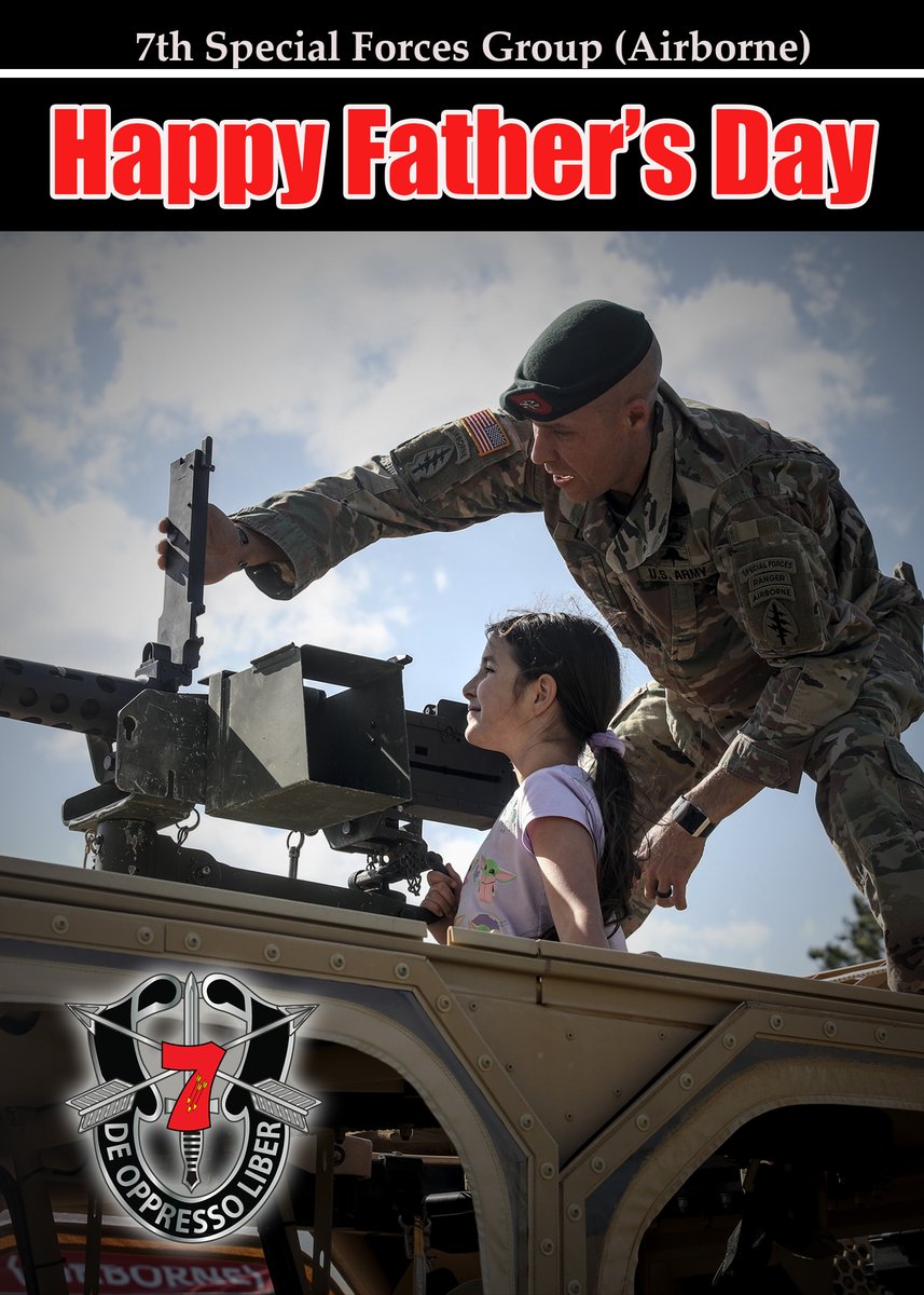 #HappyFathersDay

#LaFamilia, 7th Special Forces Group (Airborne) wishes everyone a very Happy Father's Day!

#LoQueSea | #CuandoSea | #DondeSea | #StrongerTogether | #PeopleFirst | #thisismysquad

@usarmy | @deptofdefense | @1st_SF_Command | @USSOCOM | @Southcom | @GoArmy