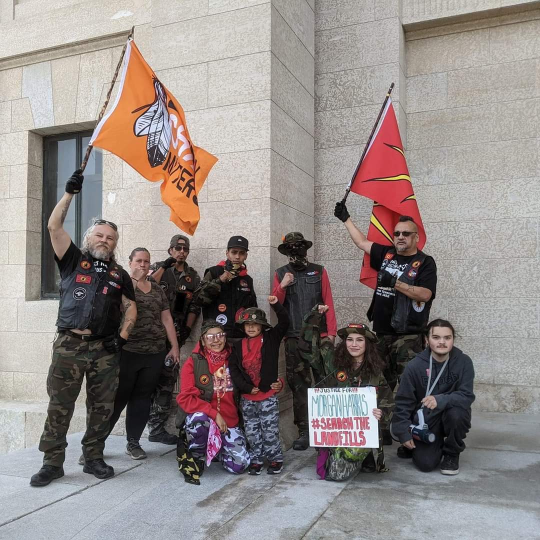 Yesterday's rally at the Manitoba legislative grounds with Cambria Harris,
Demanding Heather Stefanson to acknowledge the feasibility study to search Both Land Fills of Prairie Green Landfill & Brady Landfill, where multiple indigenous women & their partial remains were found.