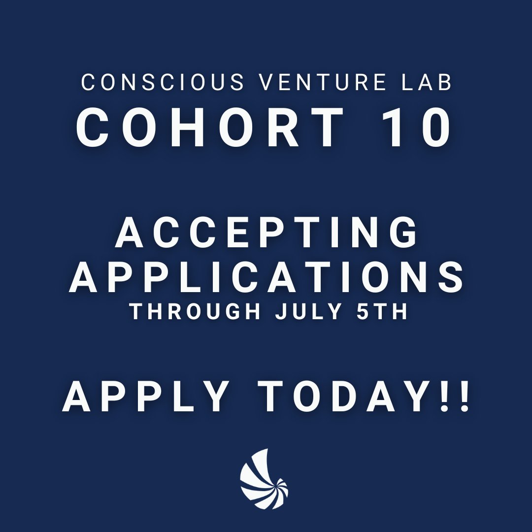 Call for Applications is now open until July 5th, 2023. If you are interested in working closely with our amazing team to build a purpose-driven startup, use the link below to apply today! 🔗f6s.com/cvlcohort10/ap…