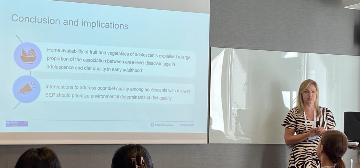 Availability explains a large proportion of variation in diet quality in adolescents - great study by <a href="/Katmlivingstone/">A/Prof Katherine Livingstone</a> #ISBNPA2023 doi.org/10.1186/s12966… #foodenvironment