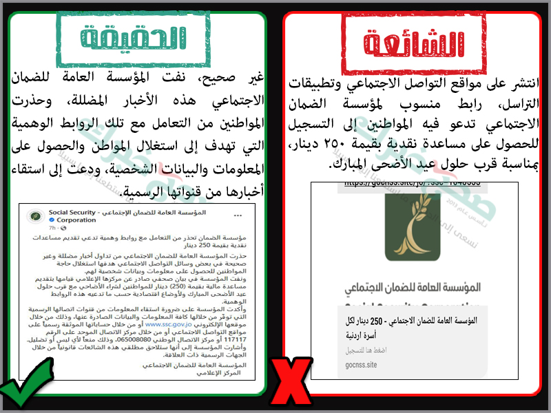 حقيقة روابط المساعدات النقدية من الضمان الاجتماعي
#صحح_خبرك #الأردن #الضمان_الاجتماعي
المصادر:
المؤسسة العامة للضمان الاجتماعي
shorturl.at/iotNY