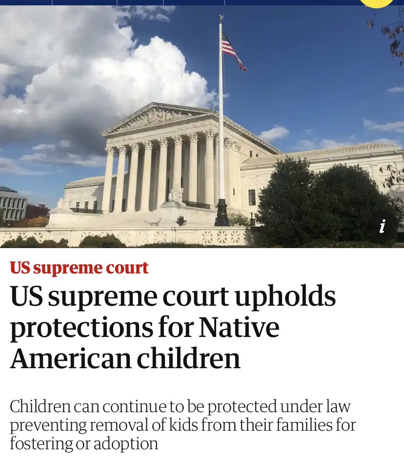 ICWA STANDS! Thank Creator! Native families given priority to Native adoptions!!
This is amazing news and I’m so happy!