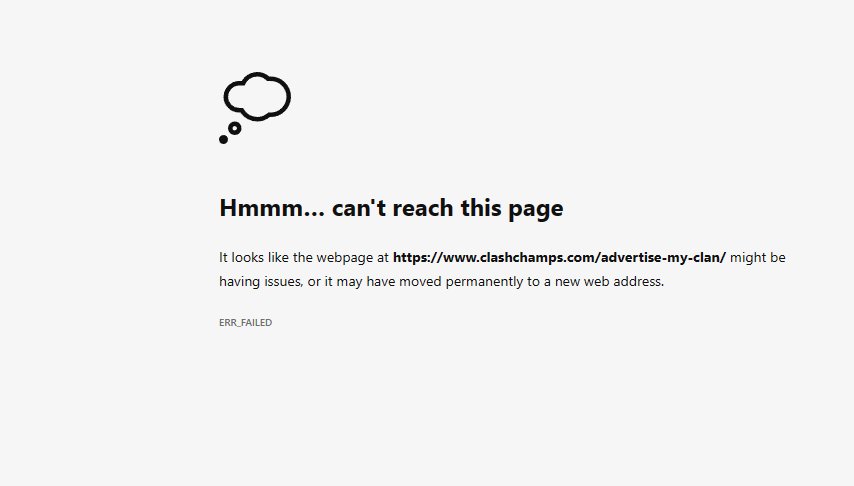 KyCrusaders's tweet photo. @ClashChamps Your site has a couple of links to this bad page.  Might want to fix. https://t.co/PINlxiDT06