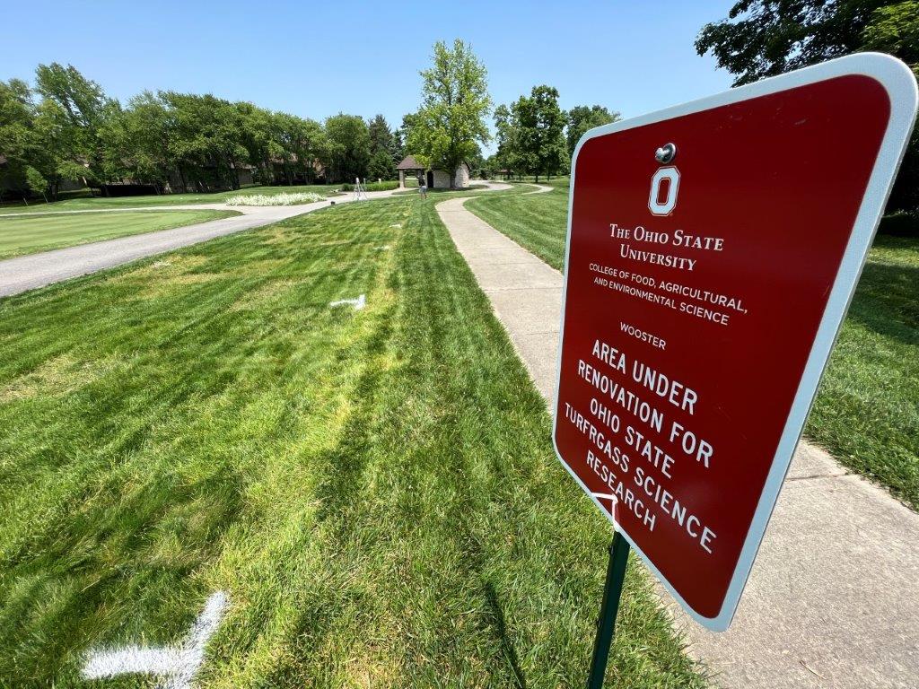 An ongoing OSU experiment at the <a href="/BlueAshGolf/">Blue Ash Golf Course</a> course aims to improve the quality and ease of maintenance of lawns across Ohio while using less fertilizer. More: blueash.com/news