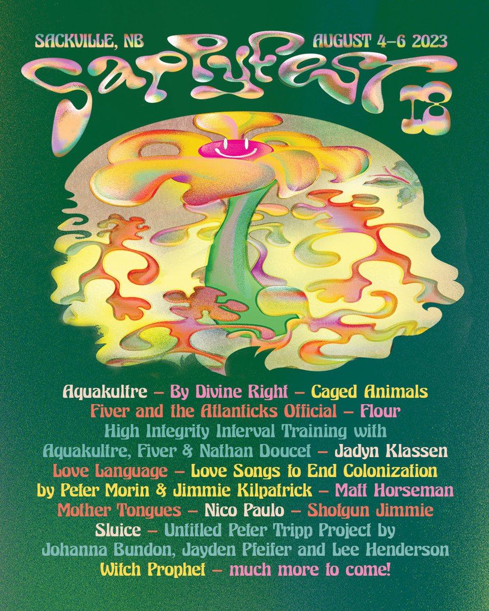 Sackville, NB's <a href="/SappyFest/">Sappyfest</a> adds additional performers and a series of interactive projects and exhibits. Learn more now at #CanadianBeats! canadianbeats.ca/2023/06/15/sap… <a href="/AcadianEmbassy/">Acadian Embassy</a>