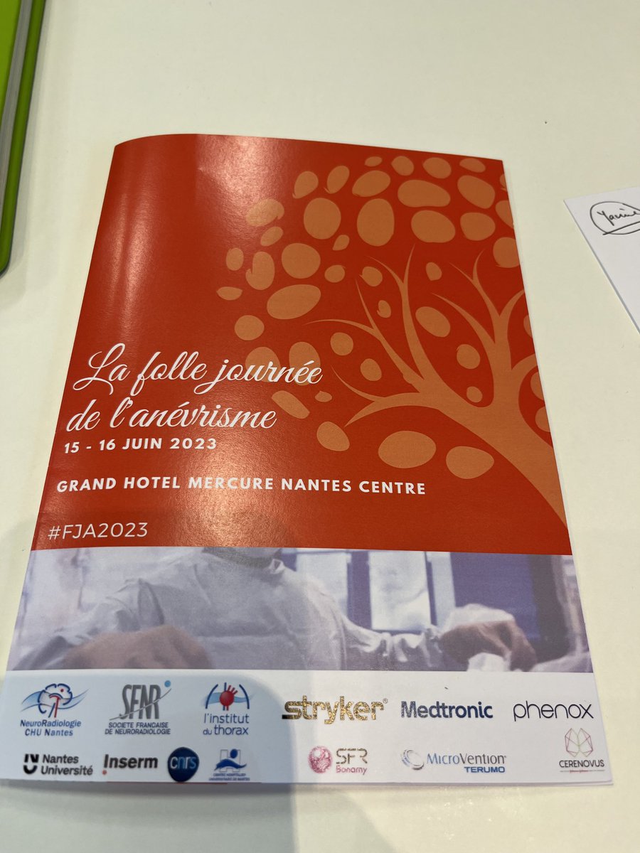 Desal (@hubert_armand) on Twitter photo #fja2023 <a href="/CHUnantes/">CHU de Nantes</a> discussion passionnante sur l’anévrisme intracrânien au cours d’une folle journée #fja2023 <a href="/CHUnantes/">CHU de Nantes</a> discussion passionnante sur l’anévrisme intracrânien au cours d’une folle journée