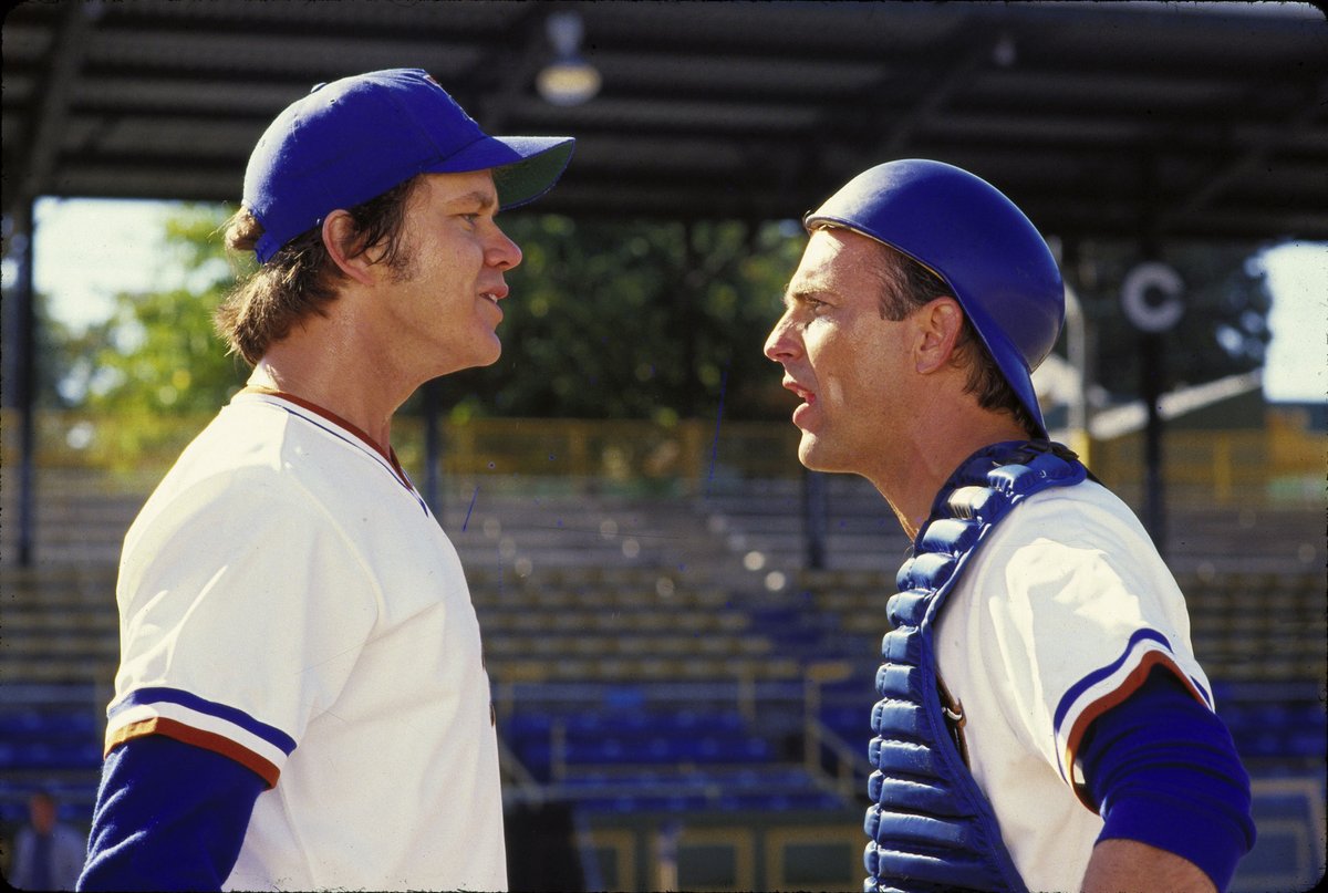 35 years ago today, the romantic comedy sports film, #BullDurham, written & directed by #RonShelton, and starring #KevinCostner, #SusanSarandon, and #TimRobbins, opened to rave reviews and profitable box office gross in US theaters.