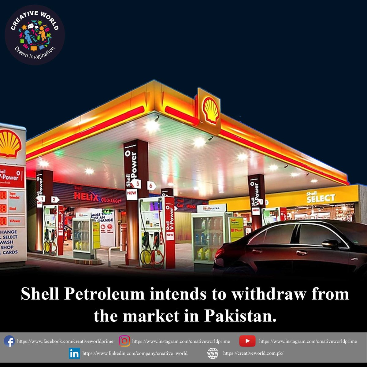 Shell Petroleum has made the difficult decision to withdraw from the market in Pakistan. 
 #viralpost #trendingpost #news #NewsUpdate #shellpetroleum #withdrawal #pakistanmarket #businessdecisions #refocus #transition