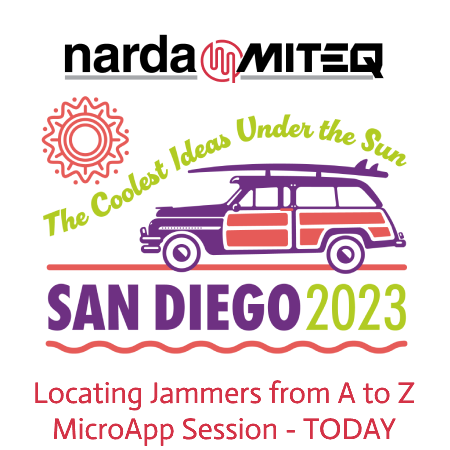 Narda_MITEQ's tweet image. Set your alarm for the Narda-MITEQ MicroApp session, “Locating Jammers from A to Z,” TODAY at 13:00-13:15. Only 15 minutes. An unmatched opportunity.

ims-ieee.org/exhibition/mic…

@MTT_IMS #IMS2023 #NardaMITEQ #MicroApp #MicroApps