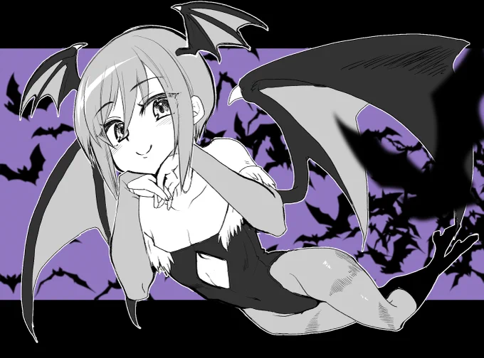 ヴァンパイアから…リリス! #格ゲーキャラ描こうぜ