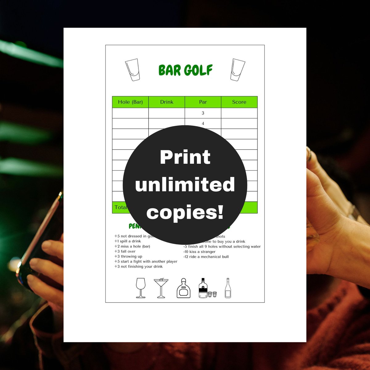 morganblvd's tweet photo. New! Bar Golf Scorecard ⛳️🍺
https://t.co/e5M7L2e8z1 #golf #Drinking #printables #partytime https://t.co/xB4Zx0MXsp