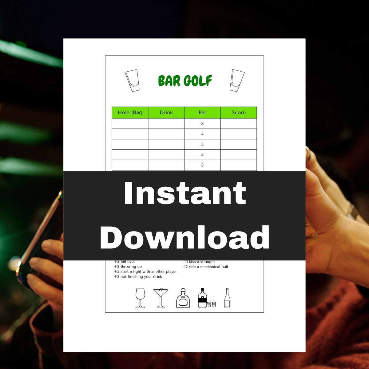 morganblvd's tweet photo. New! Bar Golf Scorecard ⛳️🍺
https://t.co/e5M7L2e8z1 #golf #Drinking #printables #partytime https://t.co/xB4Zx0MXsp