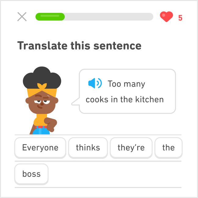 duolingo's tweet photo. Don't understand your annoying coworkers? Let's break down what they're actually trying to say. 

 🔗 Read more here about common workplace jargon: https://t.co/yhbKm3Mbkh https://t.co/hlThXKdW72