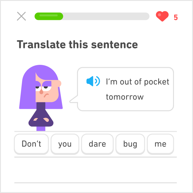 duolingo's tweet photo. Don't understand your annoying coworkers? Let's break down what they're actually trying to say. 

 🔗 Read more here about common workplace jargon: https://t.co/yhbKm3Mbkh https://t.co/hlThXKdW72
