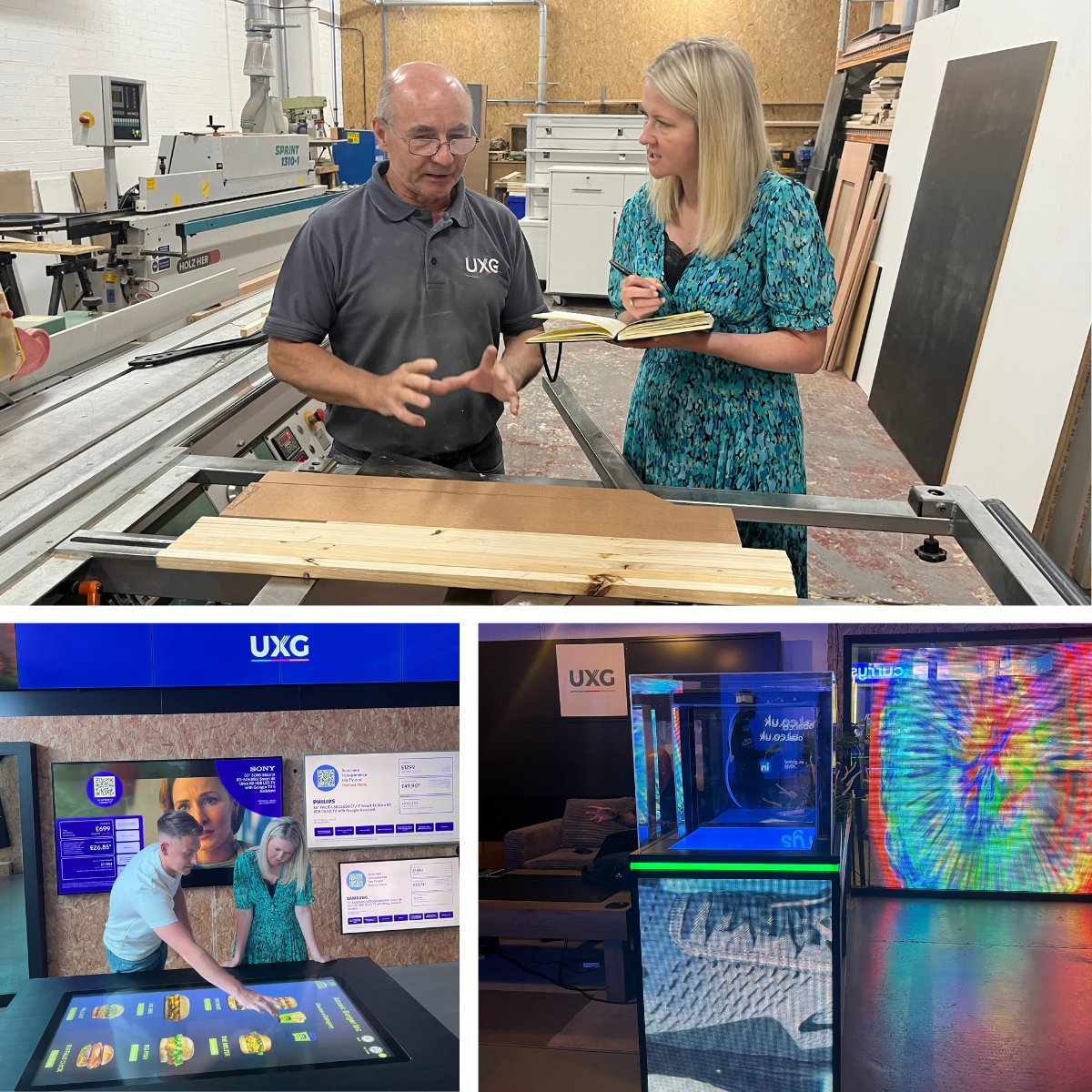 Our Director @joanne_parker at our client @ux_global's HQ earlier this week gathering insight into their #digitaldisplay solutions for our ongoing #B2Bmarketing work...