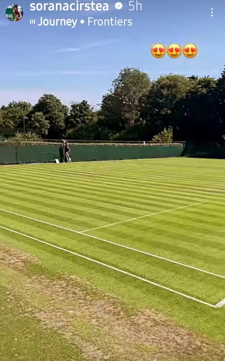 #Sorana #Cirstea #Practice #GrassSeason 🌱🎾💚🇷🇴💪