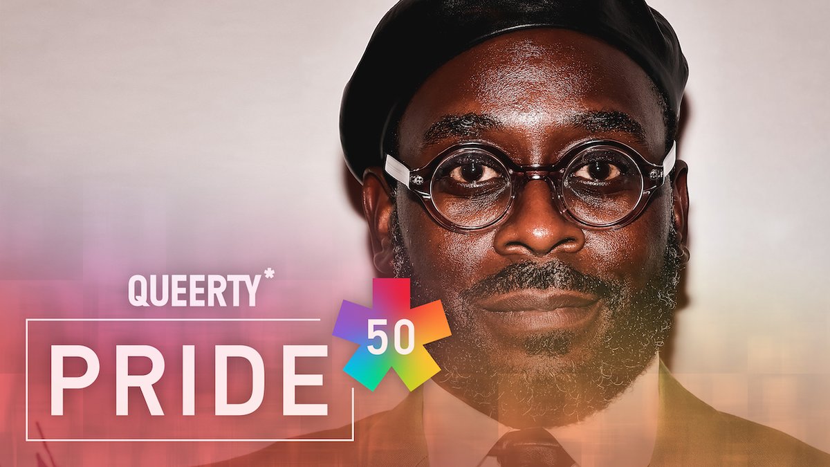 Queerty's tweet photo. Playwright #JamesIjames makes Black queer folks feel seen with his artistry. Presented by @xfinity. 

Watch the full #Pride50 video here: https://t.co/wFakpV0IB2 #Xfinity #XfinityPride https://t.co/DyRsktw3n6