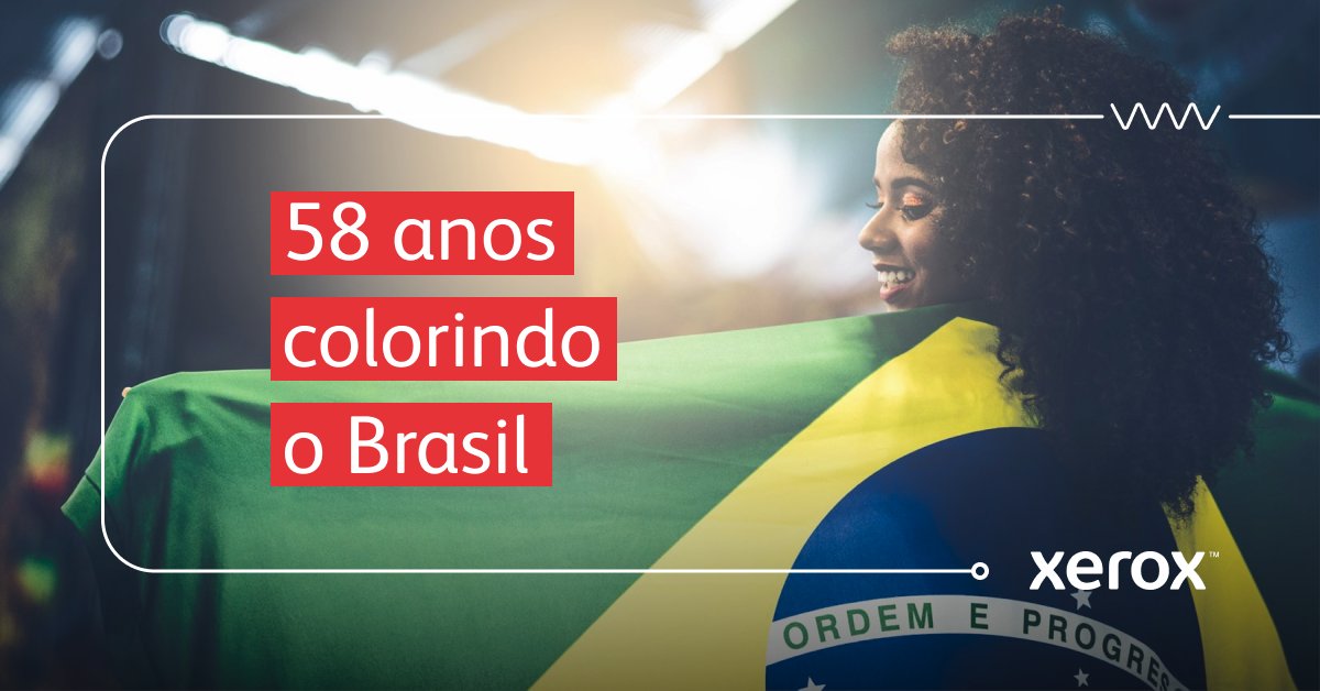 XeroxBrasil's tweet image. Hoje as cores Xerox estão ainda  mais vibrantes.  Comemoramos 58 anos no Brasil e seguimos com inovações que facilitam o seu  a dia a dia. #wemakeworkwork