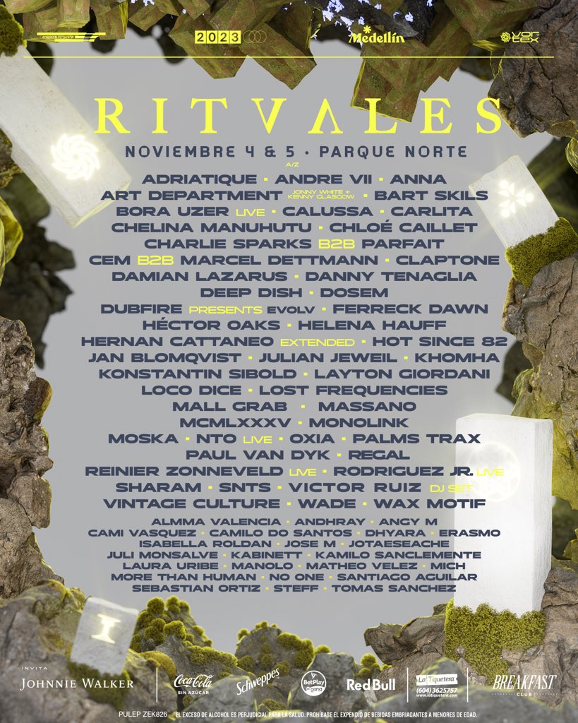 ritvales's tweet photo. Creemos en el poder transformador del baile y como la música electrónica se ha convertido en un motor que impulsa pasiones y une corazones. Bienvenidos sean a Ritvales 2023, uno de los bailes más grandes que se hayan visto en esta esquina del planeta. Nos vemos en el infinito. https://t.co/P2HmigB0mr