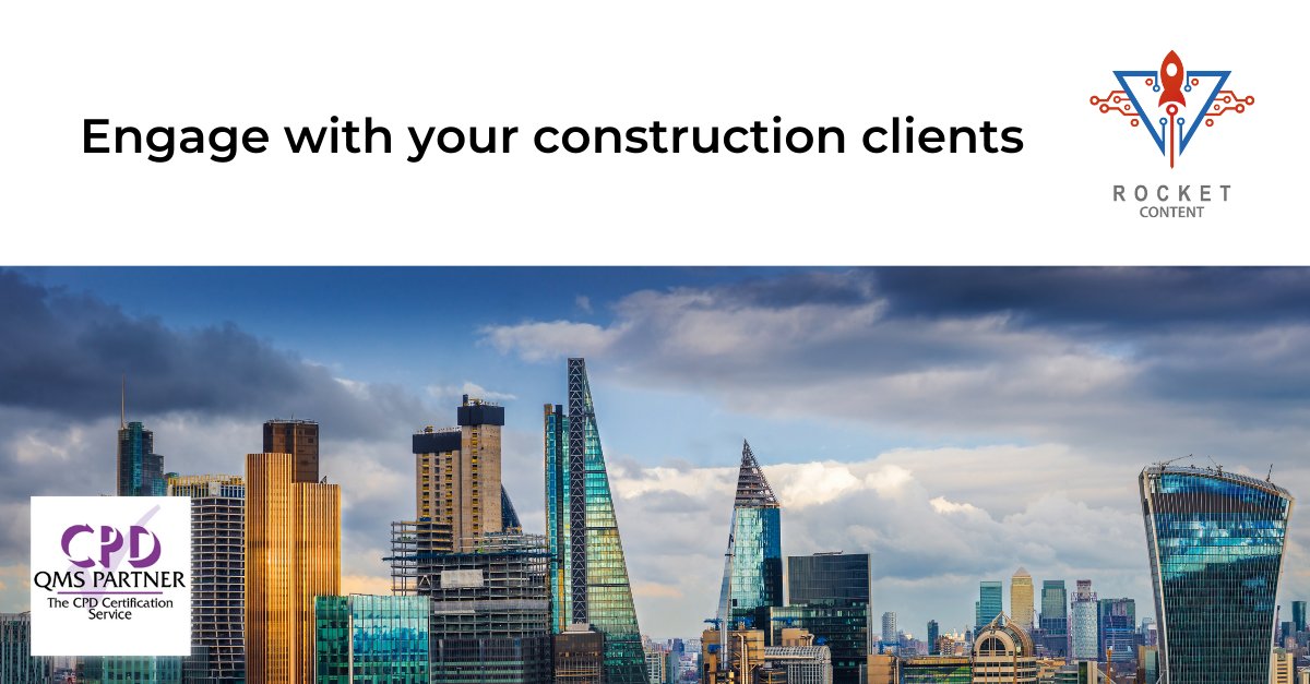 Engage with potential customers with content that speaks their language. Rocket Content knows the construction and building services sectors so we can help you create powerful content. ow.ly/ewyK50FzxgK #thoughtleadership #constructionmarketing #buildingservicesmarketing
