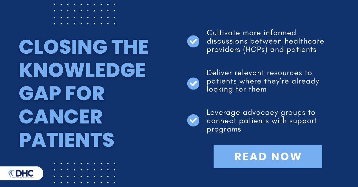 Three ways to help improve cancer patients’ understanding of their condition, their treatment options and the support resources available to them. Read Phreesia's blog post to learn how to close the knowledge gap. bit.ly/3p5d4da #digitalhealth