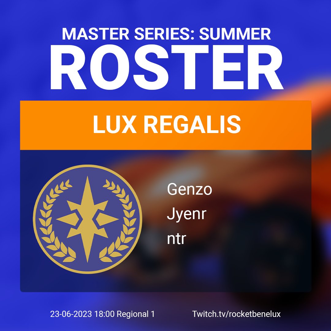 The first roster of the invited teams has just been announced! <a href="/LuxRegalis/">Lux Regalis (INACTIVE)</a> signs @GenzoRl <a href="/VCruyce/">ntr.</a> and <a href="/JyenrRL/">Jyenr</a> Good luck! 💙🫡
#RBNL