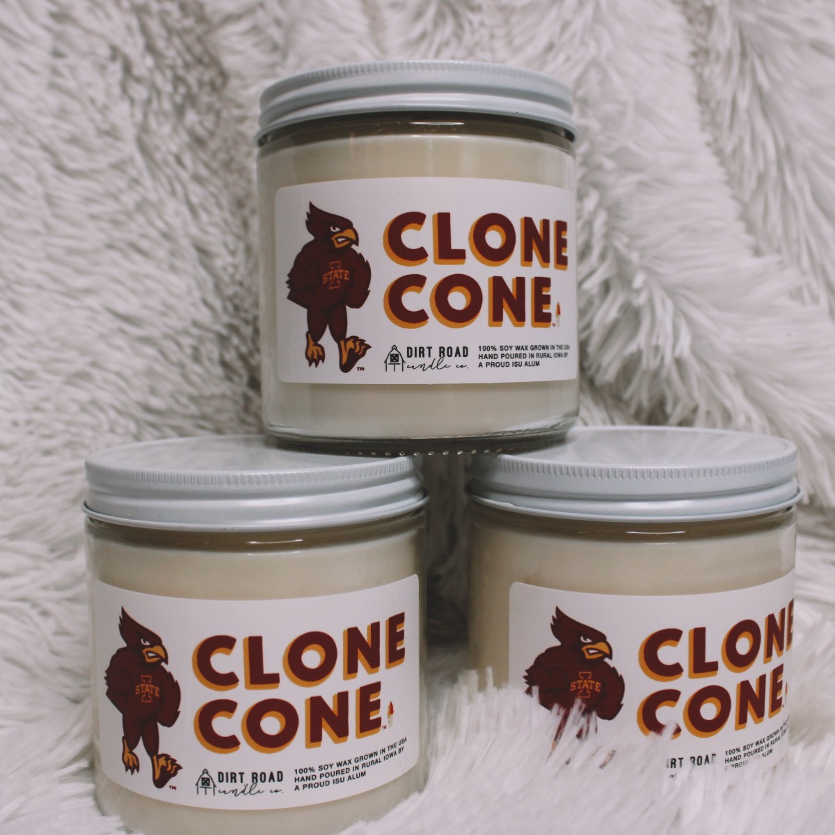 Clone Cone 🤩🕯️🌪️ #shopbarefoot #cyclONEnation #iowastate #cyclones